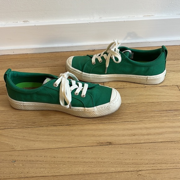 Cariama women’s green canvas sneakers 7.5 - Picture 5 of 8